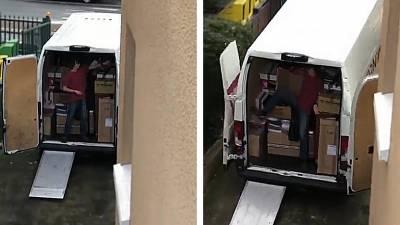 Quand tu oublies le frein à main pendant un déménagement