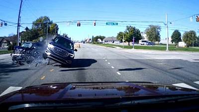 Un accident de voiture hors du commun