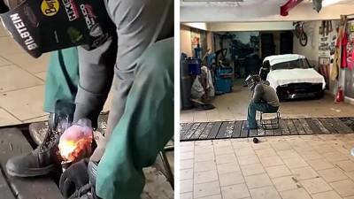 Mettre un gros pétard dans une fosse