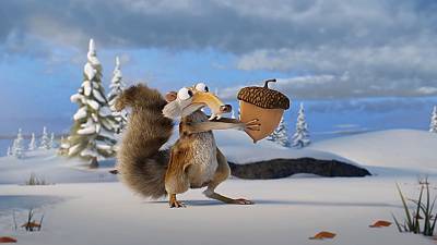 L’écureuil Scrat mange enfin son gland