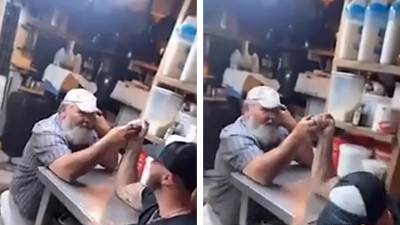 Quand un bodybuilder se fait humilier au bras de fer