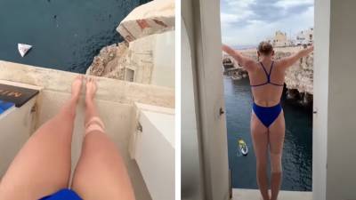 Plonger depuis le balcon de son hôtel